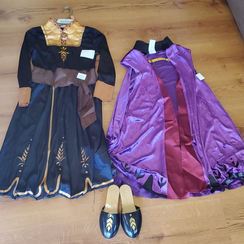 Disney Black and Purple Princess Costume Set with Gold Accents